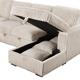 Devonshire - Sleeper Sectional Sofa Storage Chaise