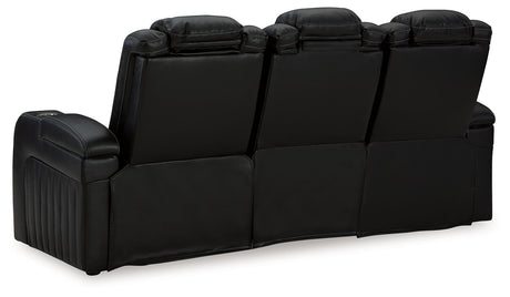 Caveman Den - Midnight - Power Reclining Sofa With Adj Headrest by Signature Design by Ashley® | Bel Furniture