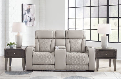 Boyington - Power Reclining Loveseat With Console/Adj Hdrst by Signature Design by Ashley® | Bel Furniture