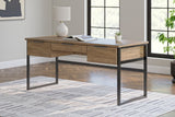 Montia - Light Brown - Home Office Desk by Signature Design by Ashley® | Bel Furniture