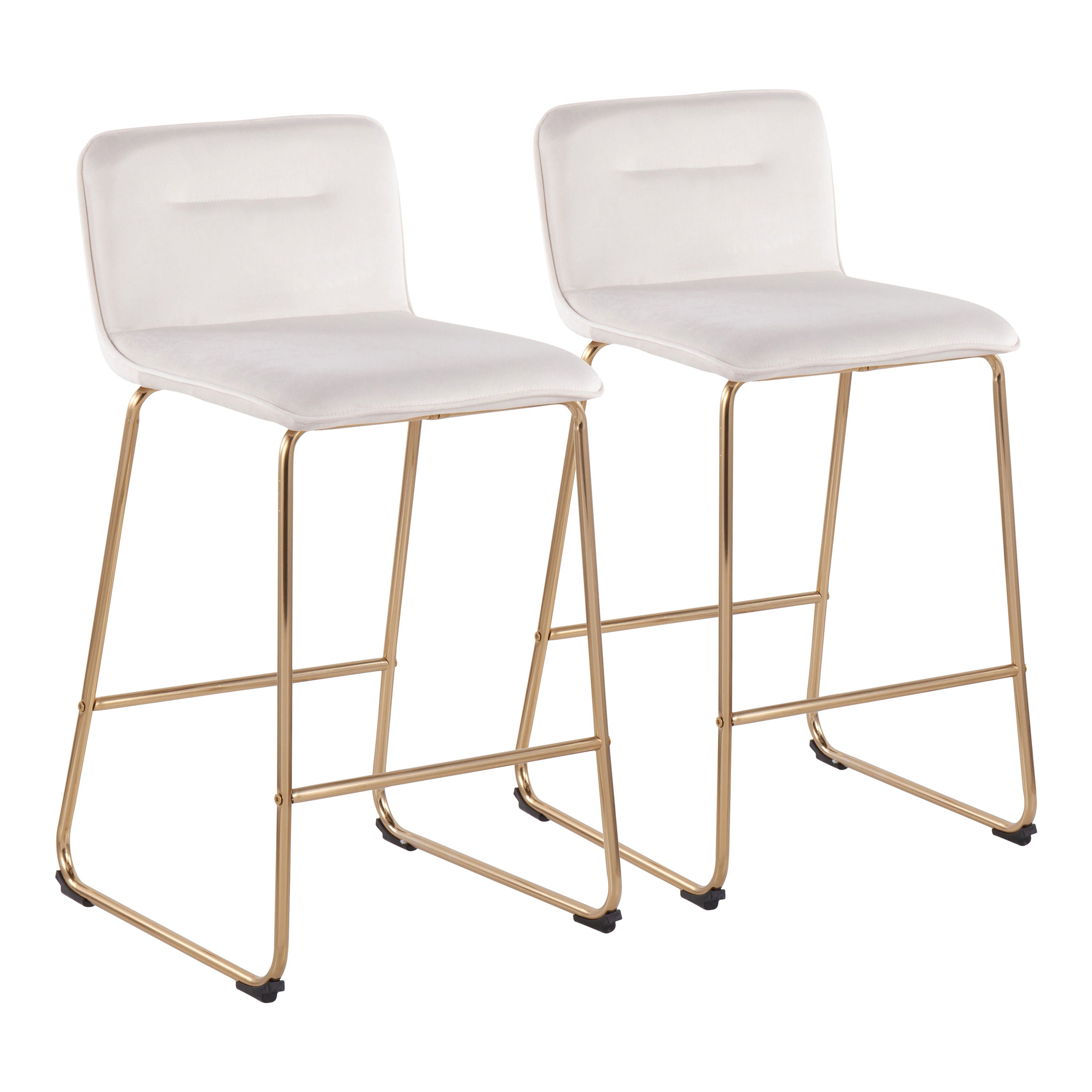 Casper - Fixed Height Contemporary Counter Stool (Set of 2)