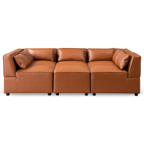 Wexford - Modular Sofa - Cognac by Ashcroft Furniture | Bel Furniture