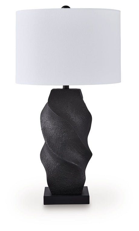 Amillion - Black - Poly Table Lamp by Signature Design by Ashley® | Bel Furniture