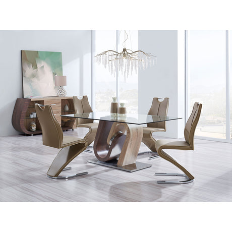 Tony - Dining Table - Brown / Beige - view 5