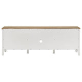 Hollis - 2 Door Wood TV Stand With Drawer - Brown And White by Coaster Fine Furniture | Bel Furniture