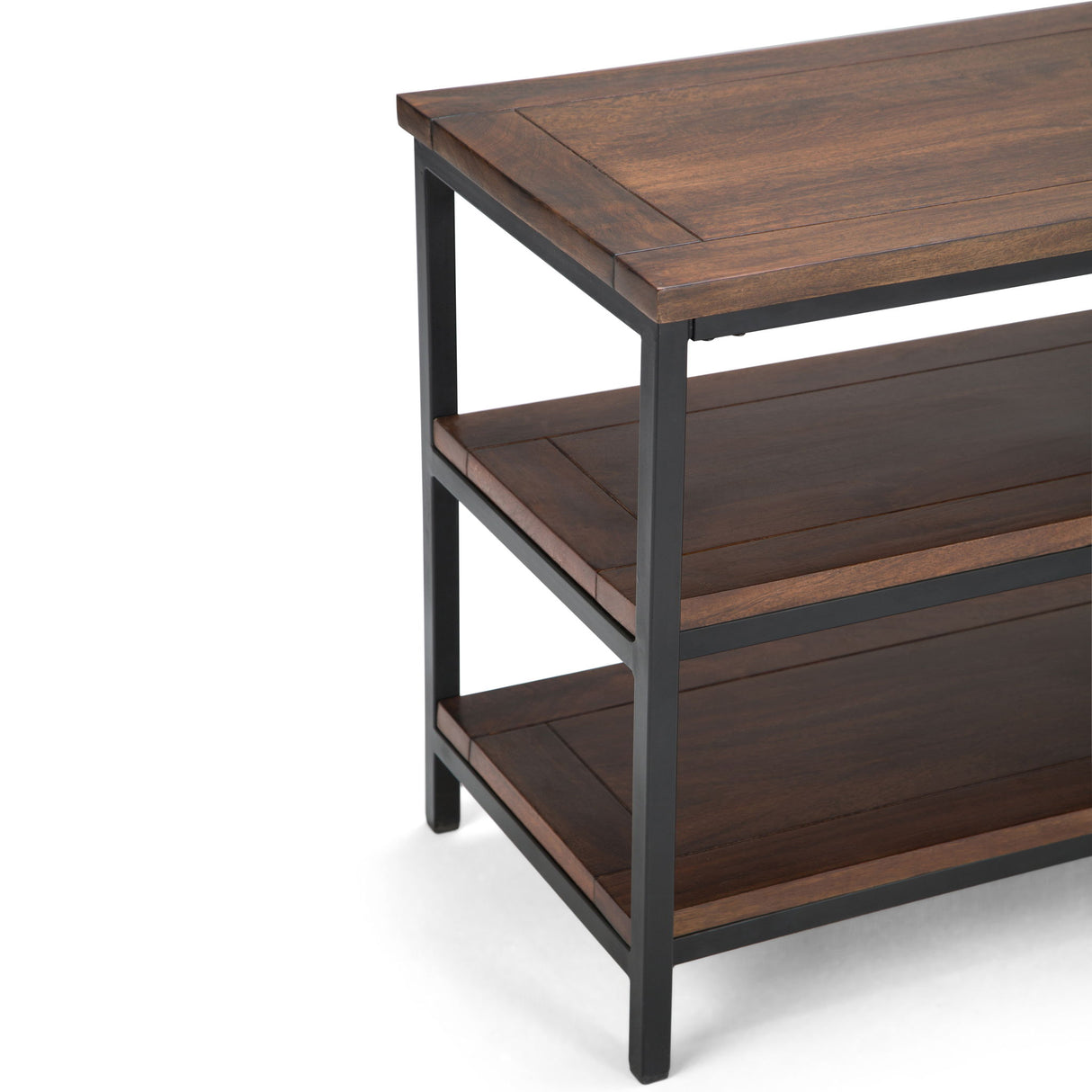 Skyler - TV Media Stand - Dark Cognac Brown by Simpli-Home | Bel Furniture