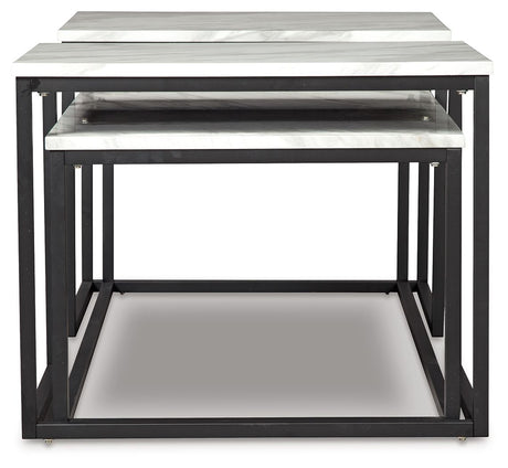 Donnesta - Occasional Table Set (Set of 3) - Gray / Black - view 3