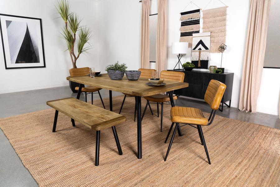 Maverick - Solid Wood Dining Table - Natural Mango