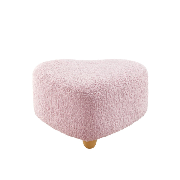 Sherpa Specialty Ottoman - Pink / Brown