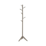 Devlin - 6 Hook Freestanding Wood Coat Rack Hat Hanger Pearl Silver by CoasterEveryday | Bel Furniture