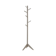 Devlin - 6 Hook Freestanding Wood Coat Rack Hat Hanger Pearl Silver by CoasterEveryday | Bel Furniture
