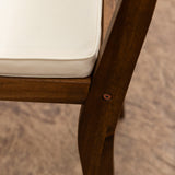 Modern 2 Piece Solid Acacia Wood Counter Stools With Cushion - Dark Brown by Walker Edison | Bel Furniture