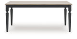 Brenkerton - Rectangular Dining Room Table - Grayish Brown / Black