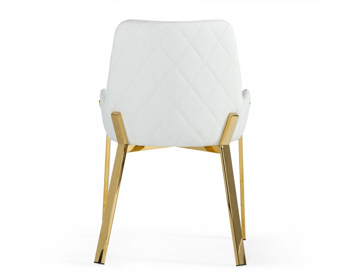 Dining Chair - White Gold