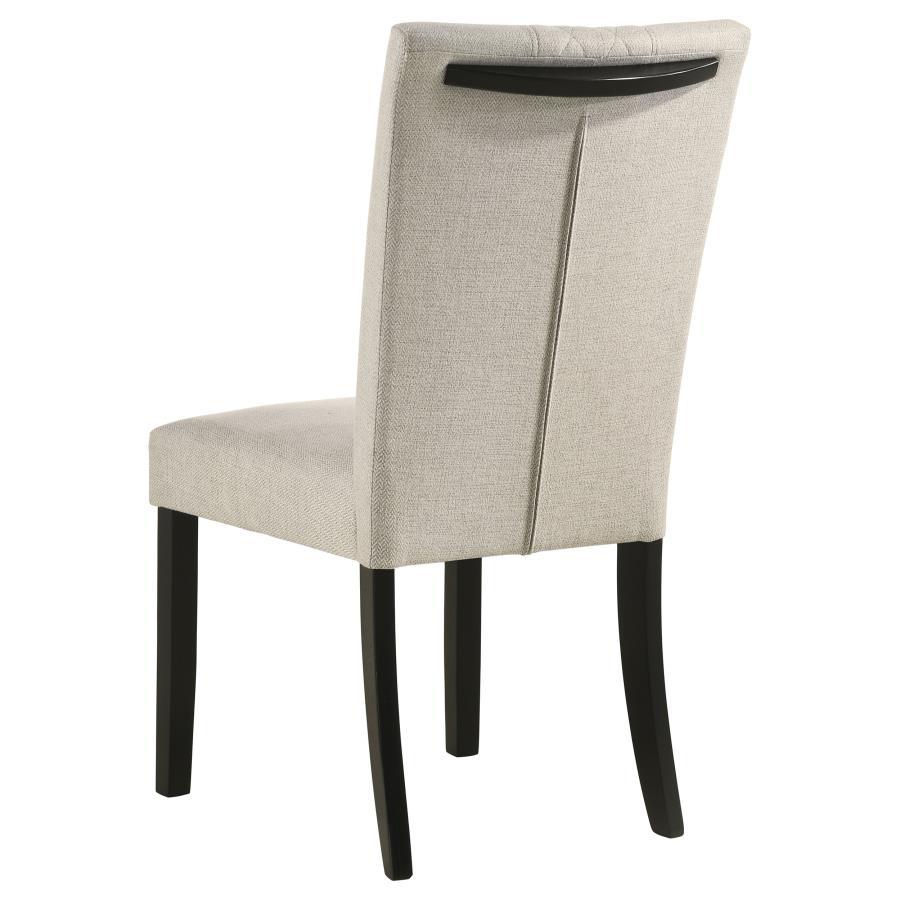 Malia - Fabric Upholstered Dining Side Chair (Set of 2) - Beige