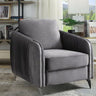 Hathaway - Velvet Modern Chic Accent Armchair by Lilola Home | Bel Furniture
