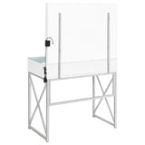 Eliza - Vanity Set With Lighting & Stool - White And Chrome by Coaster Fine Furniture | Bel Furniture