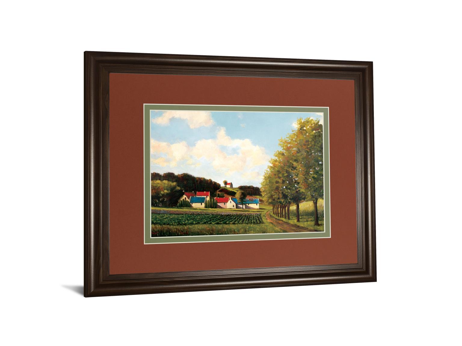 Little Farms By Pieter Molenaar - Framed Print Wall Art - Green