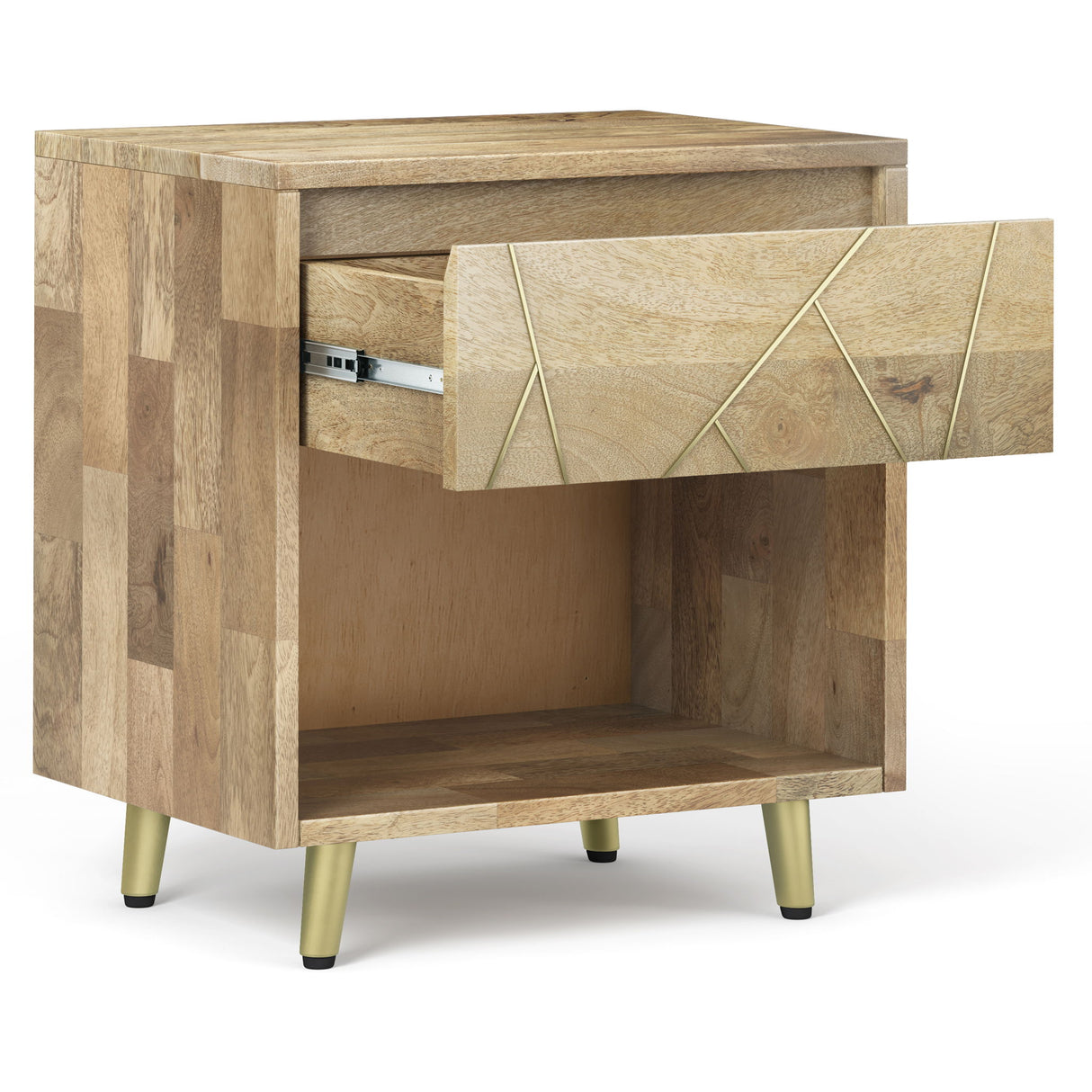 Jager - Bedside Table - Natural by Simpli-Home | Bel Furniture