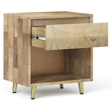 Jager - Bedside Table - Natural by Simpli-Home | Bel Furniture