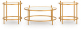 Pearlox - Occasional Table Set (Set of 3) - Gold