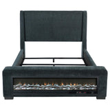 Preston - Upholstered Audio Flame Visualizer Bed by Coaster Fine Furniture | Bel Furniture