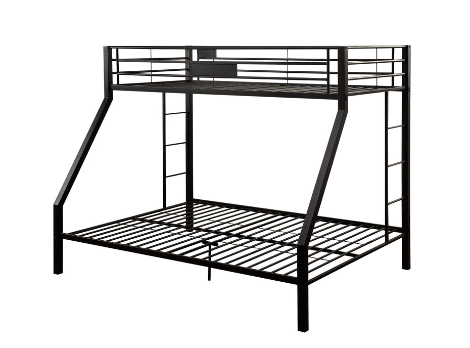 Limbra - Twin Long Queen Bunk Bed - Black