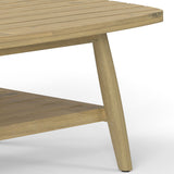 Bayshore - Outdoor Coffee Table - Light Teak by Simpli-Home | Bel Furniture