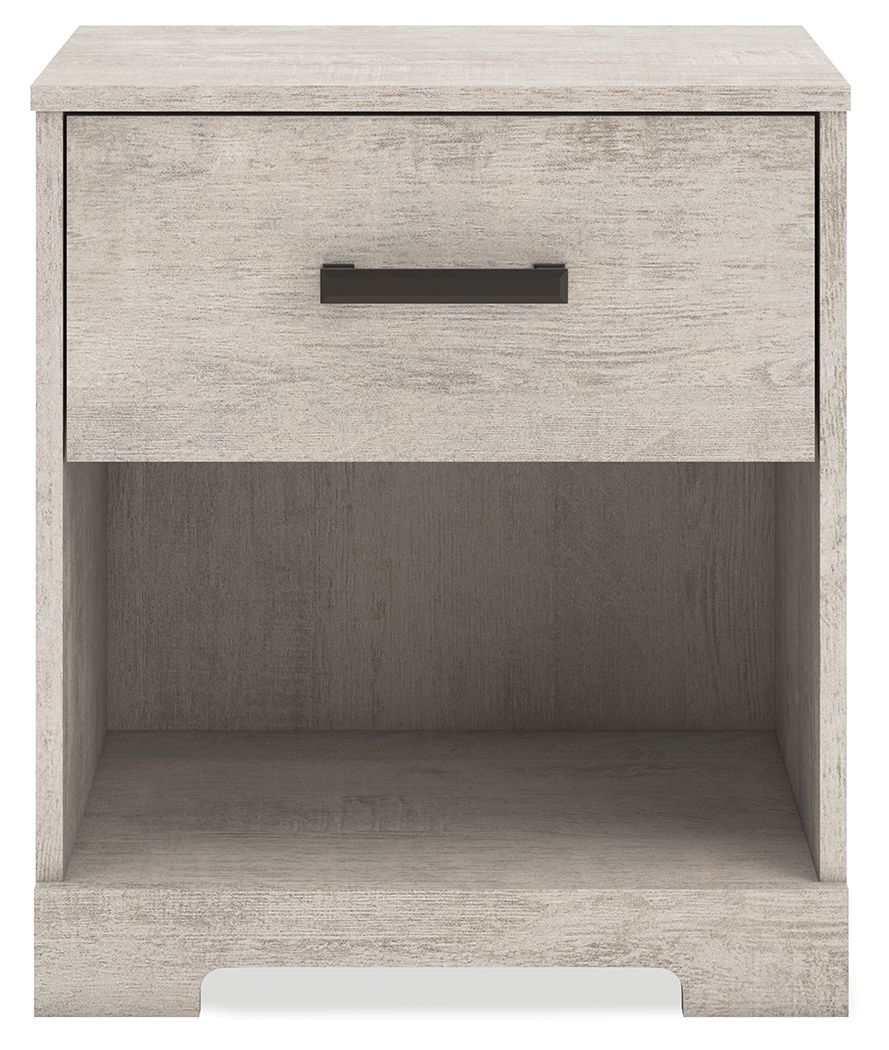Shawburn - Whitewash - One Drawer Night Stand by Signature Design by Ashley® | Bel Furniture