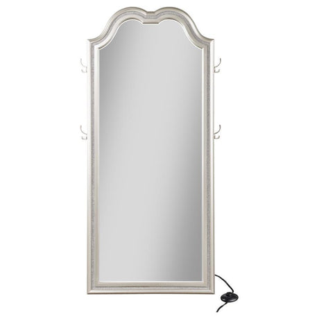 Evangeline - Full Length LED Light Floor Mirror - Silver Oak by Coaster Fine Furniture | Bel Furniture