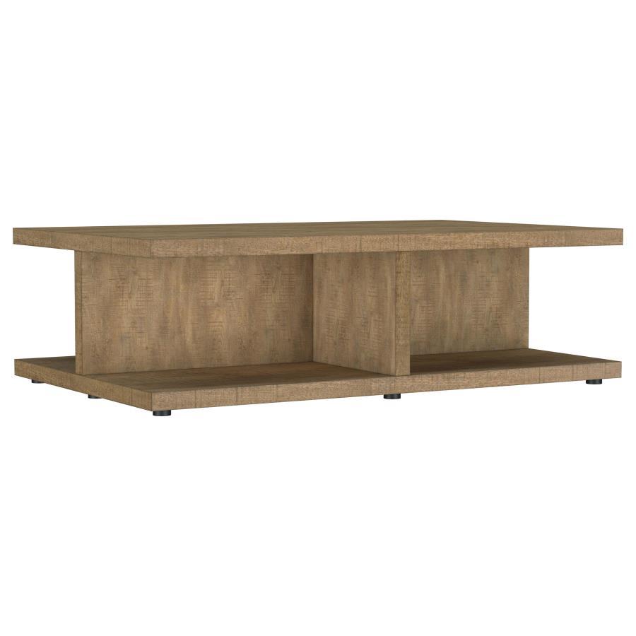 Cortona - Square Engineered Wood Table Light Brown Coffee Tables by Coaster Fine Furniture | Bel Furniture