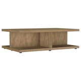 Cortona - Square Engineered Wood Table Light Brown Coffee Tables by Coaster Fine Furniture | Bel Furniture