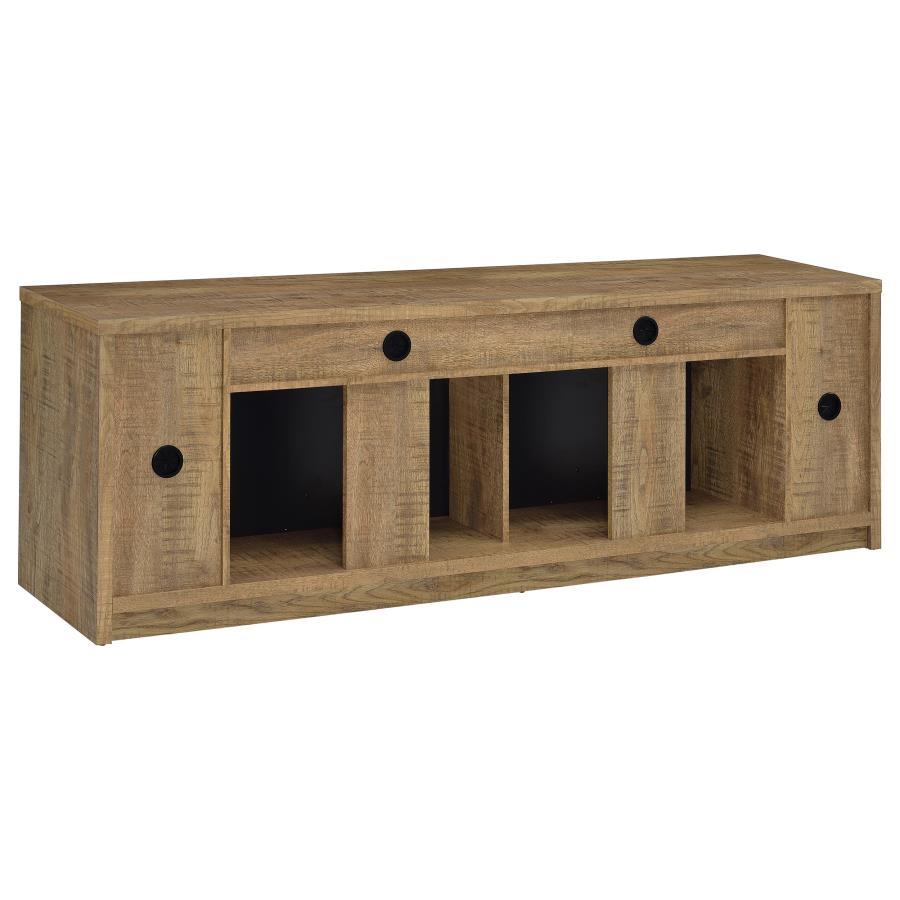Eddy - 79" 2-Door TV Stand Fireplace Media Console - Mango