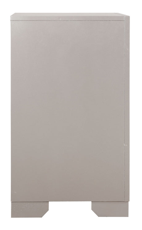 Alana - Nightstand - Silver Champagne by Glory Furniture | Bel Furniture