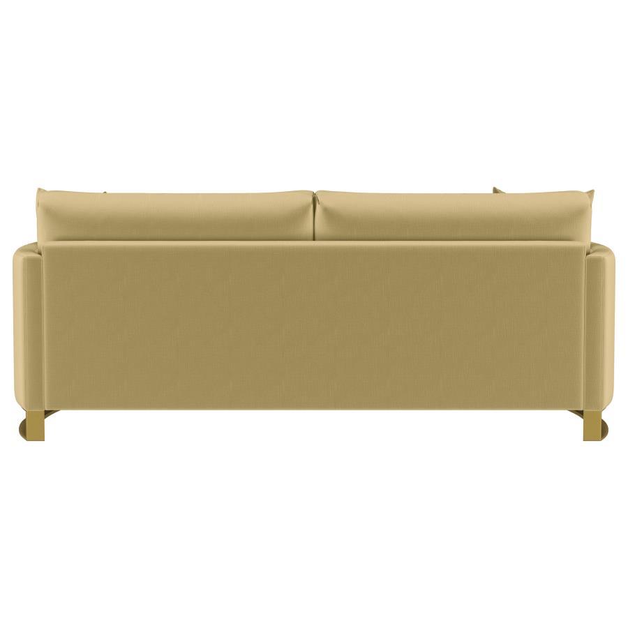 Corliss - Upholstered Arched Arm Sofa by CoasterElevations | Bel Furniture