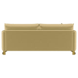 Corliss - Upholstered Arched Arm Sofa by CoasterElevations | Bel Furniture
