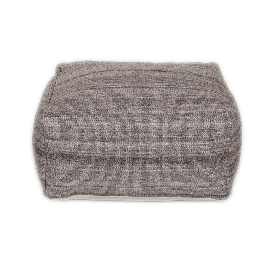 Pouf - Stone Gray / Brown