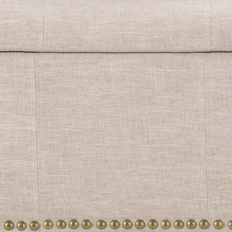 Kingsley - Upholstered Large Storage Ottoman - view 7