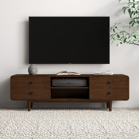 Alexa - TV Stand - Dark Brown / Wood - view 3