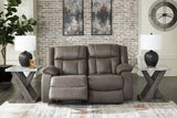 First Base - Gunmetal - Reclining Loveseat by Signature Design by Ashley® | Bel Furniture