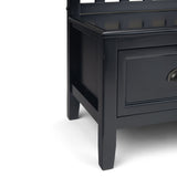 Burlington - Entryway Storage Bench With Drawers by Simpli-Home | Bel Furniture