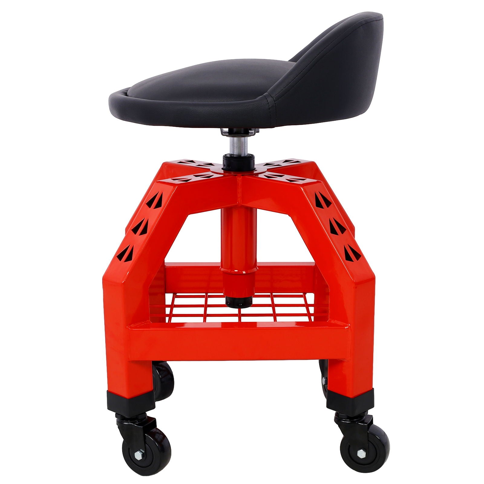 Pneumatic 360 Degree Swivel Stool, Mechanics Rolling Creeper Seat, Heavy Duty Rolling Mechanics Stool, Shop Stool With Casters