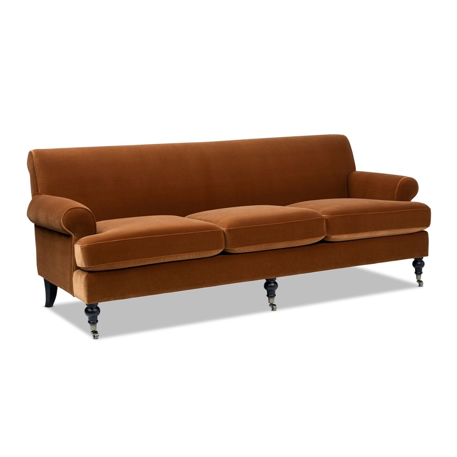 Alana Lawson Modern Three Cushion Tightback Sofa | Bel Furniture