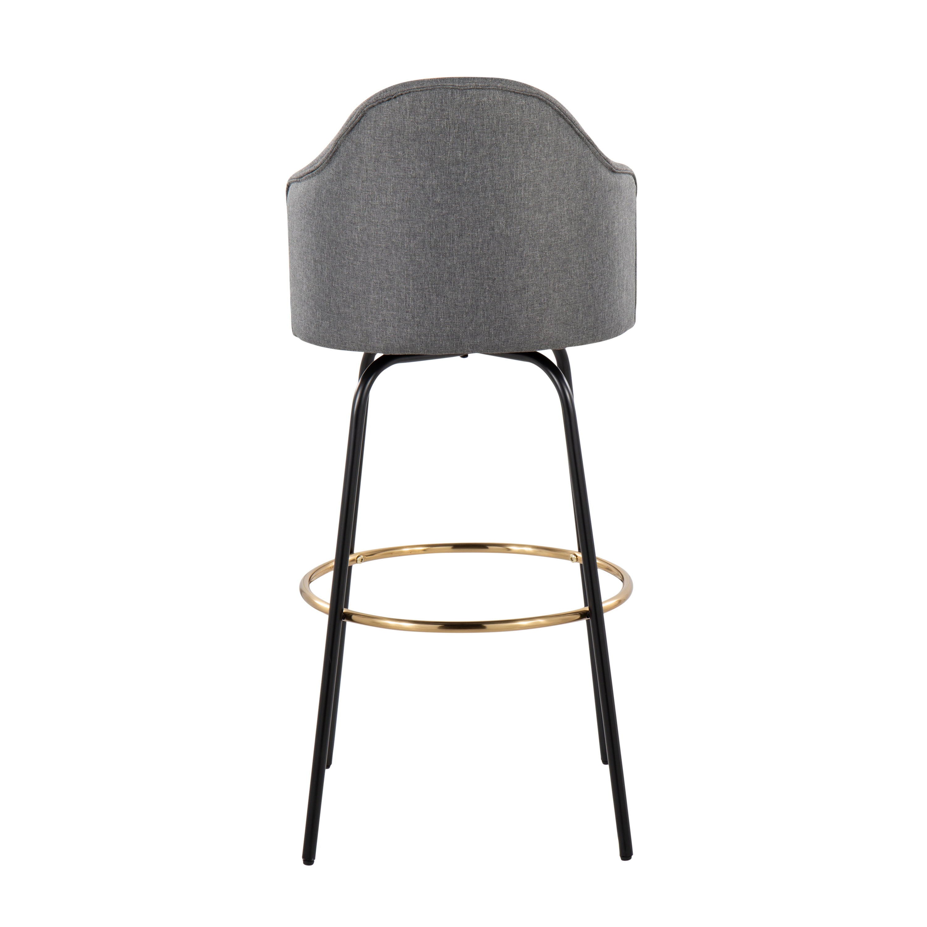 Ahoy - Contemporary Fixed Height Bar Stool Round Footrest (Set of 2)