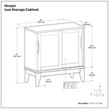 Harper - Low Storage Cabinet - Black