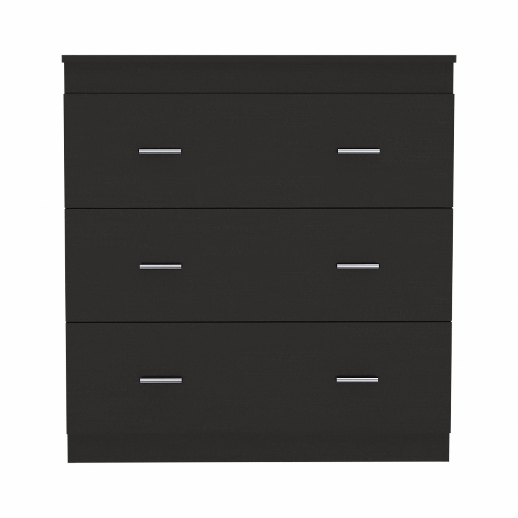 Wengue Three Drawer Dresser - Black