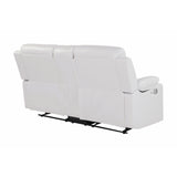 Blanche - Console Reclining Loveseat With LED Lights