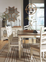 Realyn - Chipped White - Rectangular Dining Room Extension Table by Signature Design by Ashley® | Bel Furniture