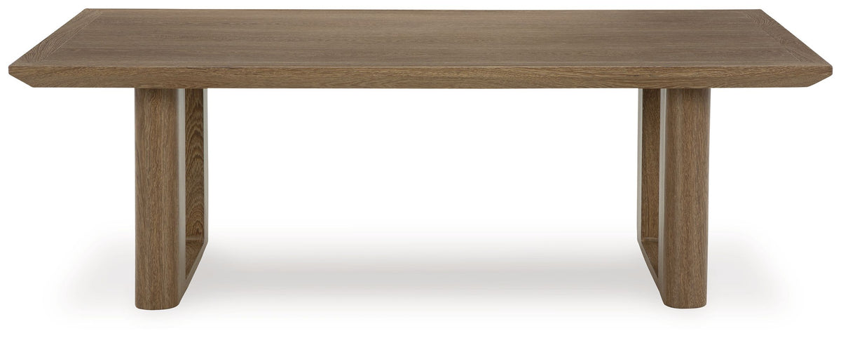 Serene Bay - Dark Brown - Rectangular Cocktail Table by Signature Design by Ashley® | Bel Furniture