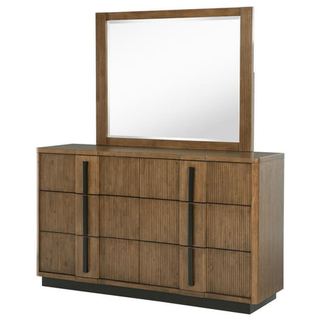 Terrace - 6-Drawer Dresser And Mirror - Ash Brown by Coaster Fine Furniture | Bel Furniture